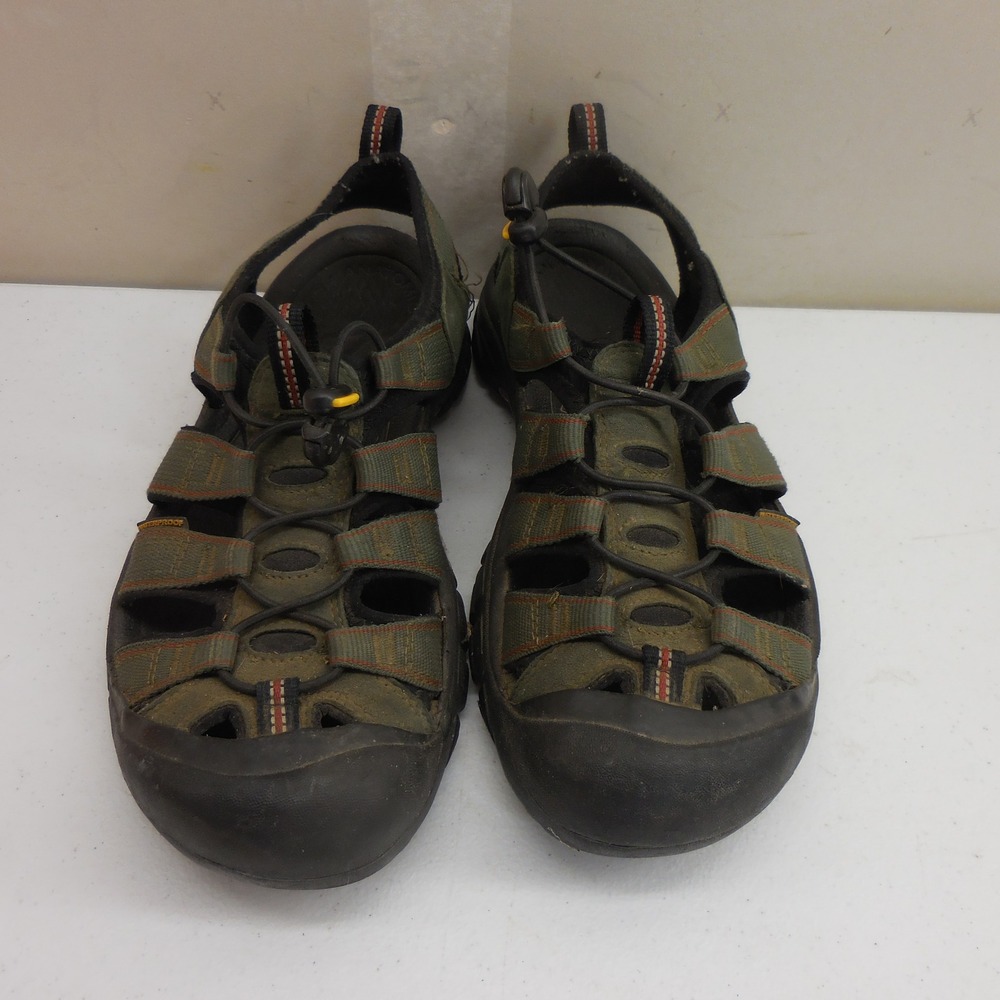 KEEN Newport H2 Mens 8.5 Olive Green Black Waterproof Hiking Sandals 1001938